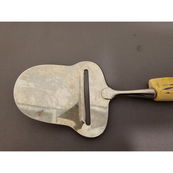 Vintage SPAR Norge Stainless Steel Cheese Slicer/Server - Antler Handle - Norway - Picture 3 of 7